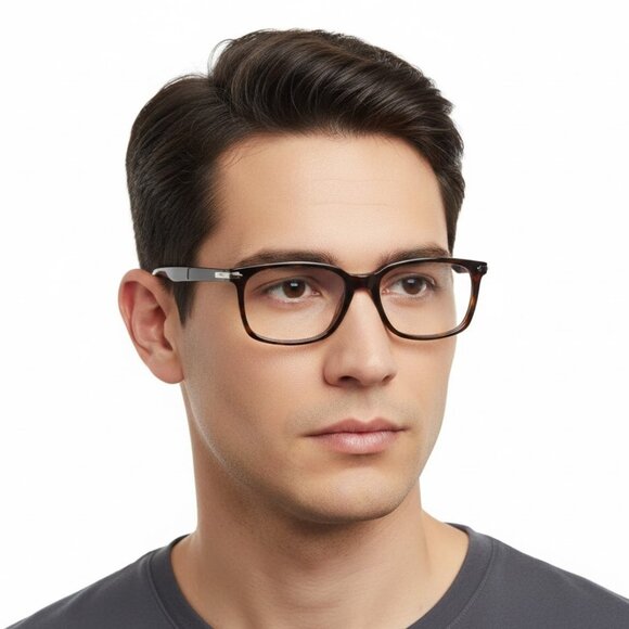 Dior Mens Square/Rectangle Havana Havana Transparent Fashion Designer Eyewear